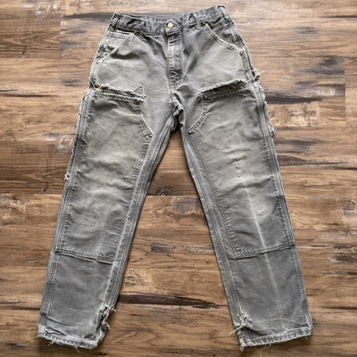 THRASHED Carhartt B01 GVL Double Knee Work Pants Mens 32x32 (Fits