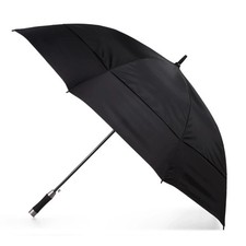 Totes Vented Auto Open Stormbeater Golf Stick Umbrella With SunGuard  Black