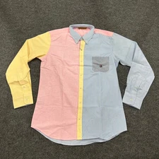 CHARLES BECKETT Button Front Long Sleeve Casual Shirt Men's Size S