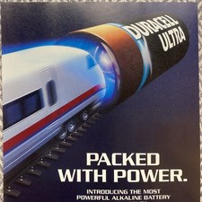 2000 Duracell Ultra PRINT AD Train Most Powerful Alkaline Battery More Power 00s