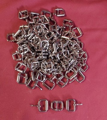 Leather Hardware - LOT Of 100 Heel Bar Roller Buckles #999 - 1''