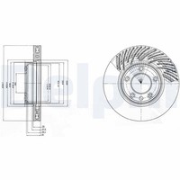 1X Bremsscheibe Delphi BG9949 FüR Touareg Porsche Cayenne 7P5 7P6 VW 7L6 7LA 7L7