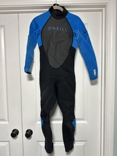 O'Neill Youth Reactor-2 3/2mm Back Zip Full Wetsuit, black  blue, 14
