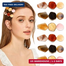 6 Pieces Acrylic Resin Hair Clips for Women Girls Thick Thin Hair Fashion French