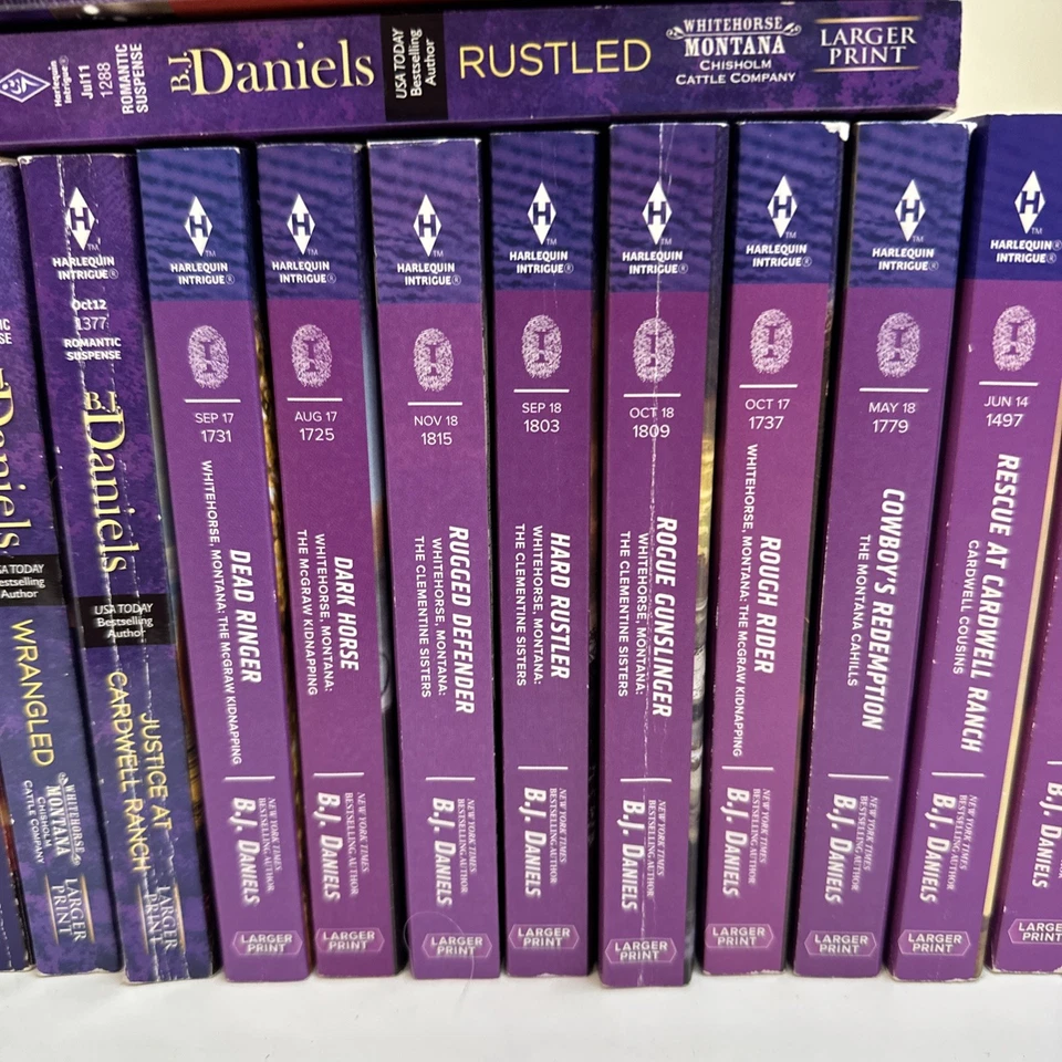 Harlequin Intrigue Books B.J. Daniels Lot of 39 Montana Romance Suspense PB - Imagem 4 de 4