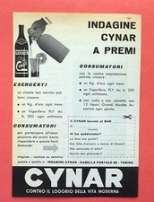 C536-Advertising Pubblicità-1959 - CYNAR INDAGINE A PREMI