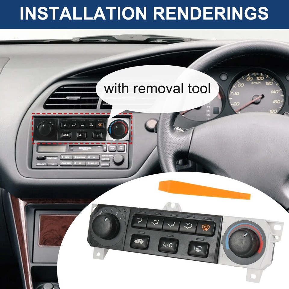 A/C-Heater Control Module For Honda Accord & Odyssey — Replaces 79600-S84-A01ZA, Fits 1998-2000 Accord & 1998-2004 Odyssey
