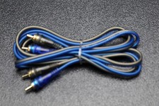 10 FT RCA WIRE BLUE GRAY 2 CHANNEL CAR HOME AUDIO INTERCONNECT STEREO BLS-10