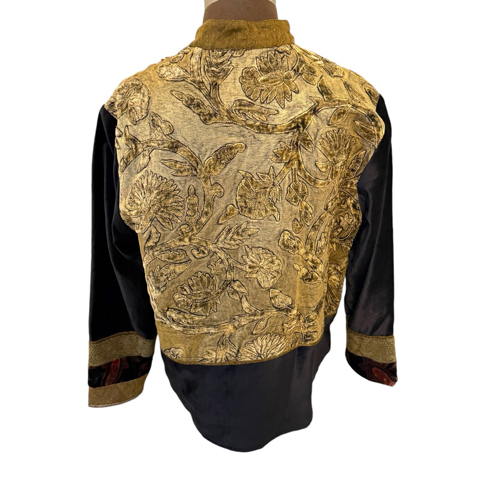 Vintage Flashback Patch Work Button Up Jacket in … - image 4