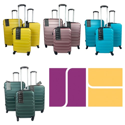 New 4 Wheeler Spinner Hard Shell Suitcase Luggage Travel Trolley Bag Carry On - 第 2/32 張圖片