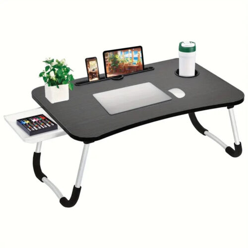 Lap Desk-Foldable Laptop Desk for Bed Breakfast and Couch, Portable Laptop Stand