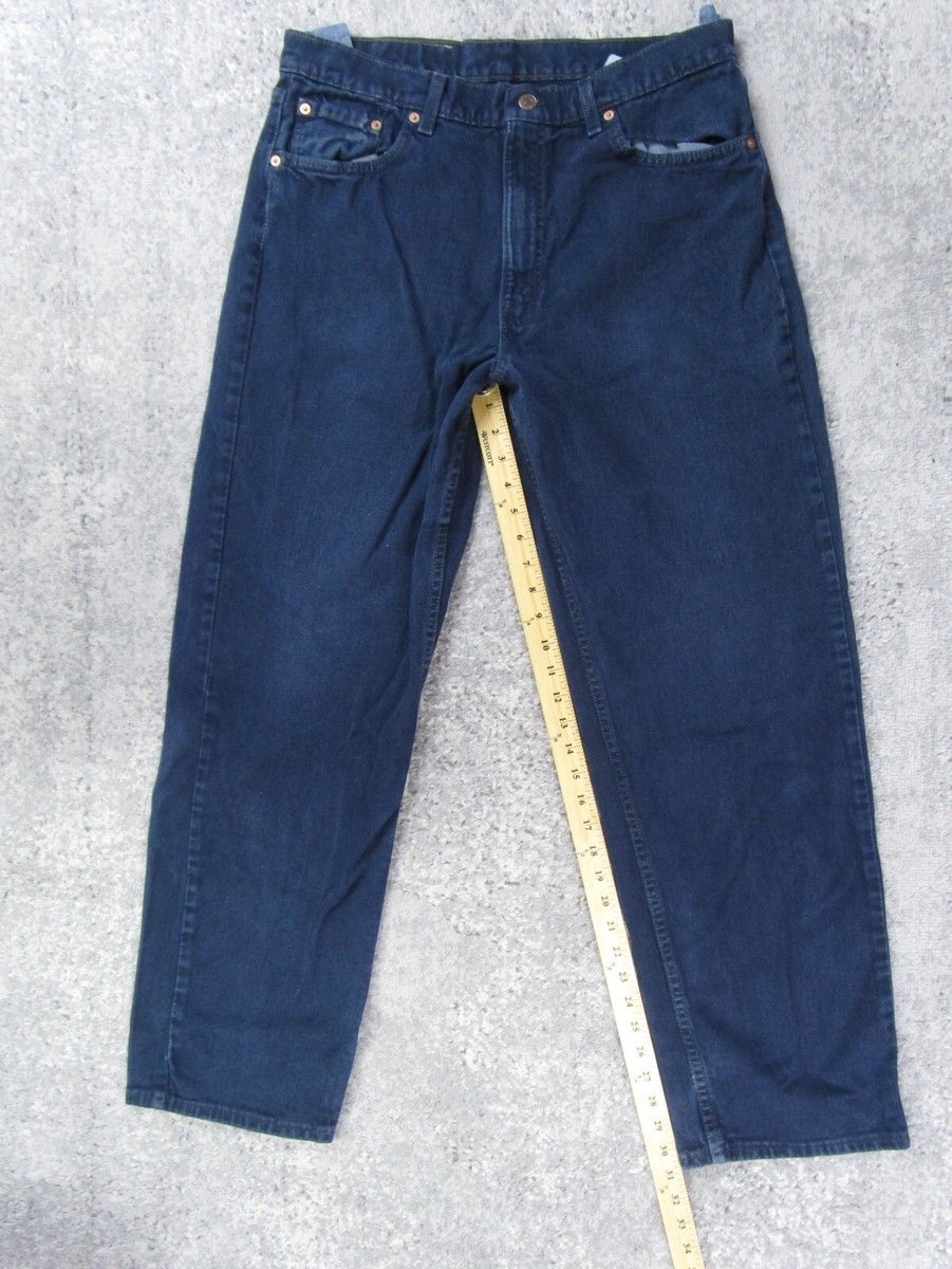 Vintage Levi's 554 Jeans Mens 34x31 Actual Dark Wash Denim Pants