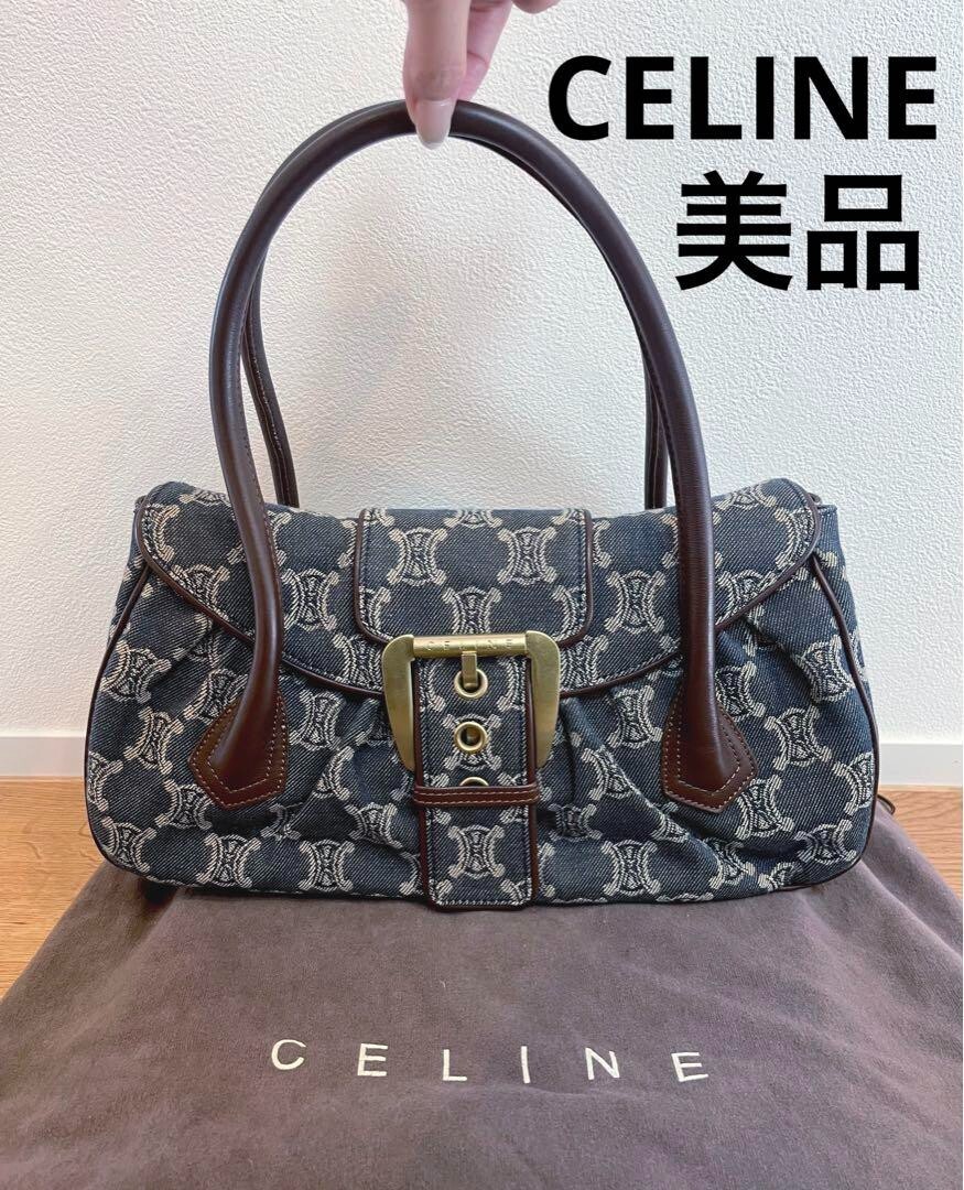 Vintage Celine Denim Paris Macadam Bag