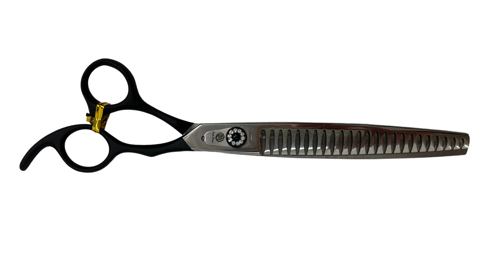 Purple Dragon 8.0 inch Professional Pet Grooming Scissors, Black