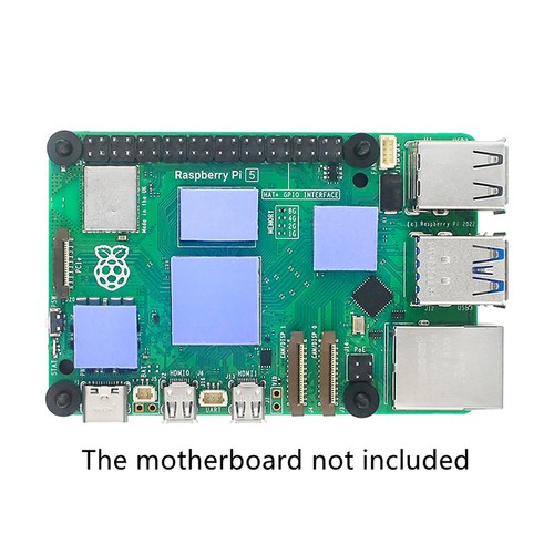 Étui de protection en alliage pour cartes mères Raspberry Pi 5 avec ventilateur de refroidissement dissipateurs thermiques - Photo 8/11
