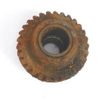altes rostiges Zahnrad Maschinenteil Zacken Stahl Welle rostig Ersatzteil  🤸I60