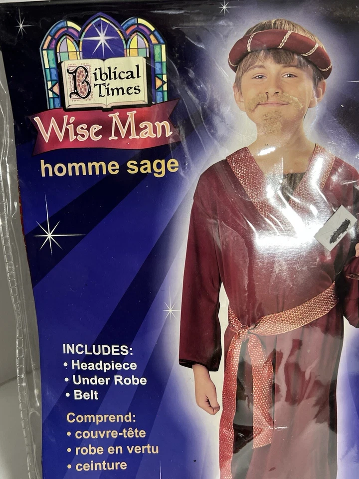 Figura Bíblica Navidad Reyes Magos Niño Talla Pequeña 4-6 Disfraz Foto 3 de 4