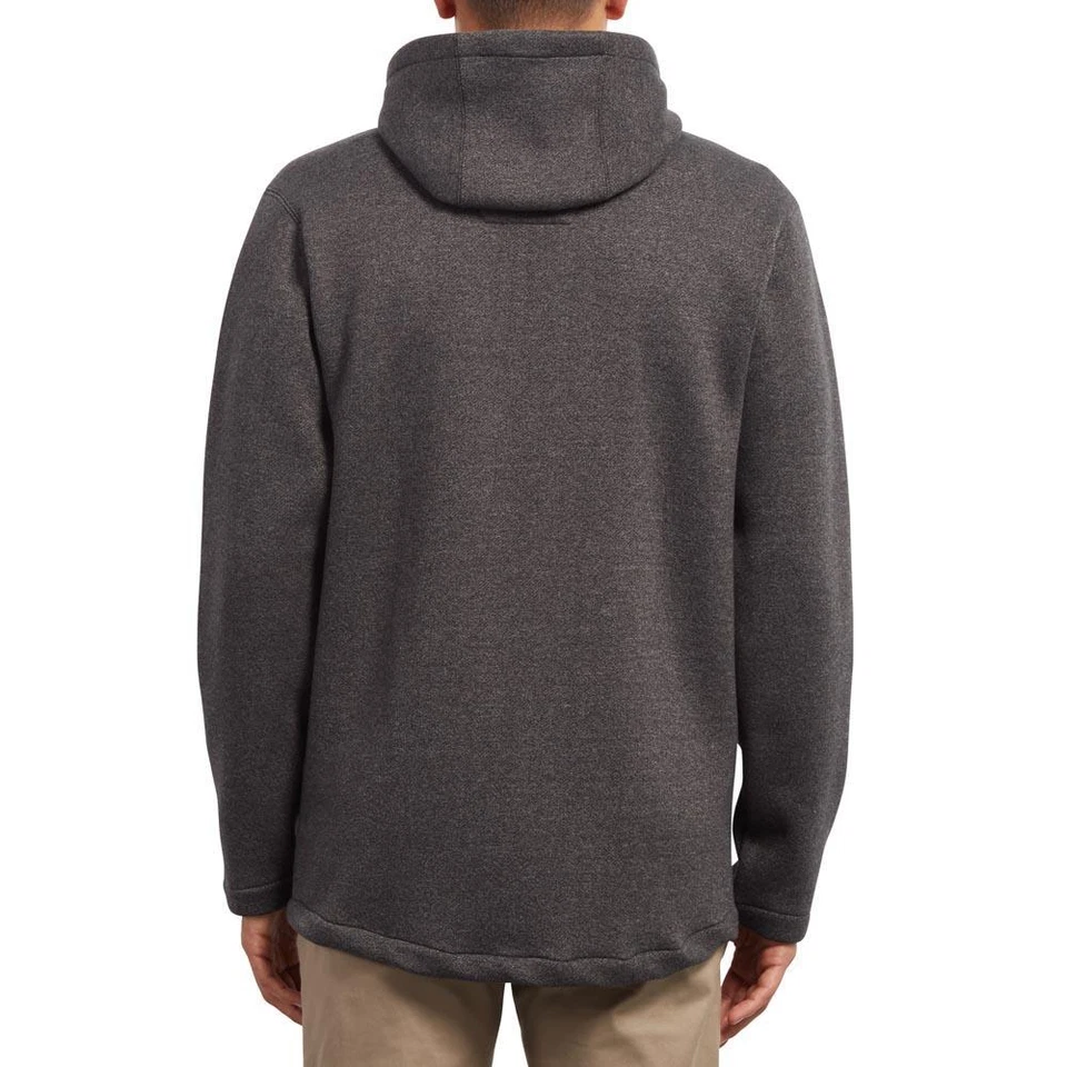 NWT MENS VOLCOM STN STORM BONDED ZIP JACKET $100 M Black hooded - Image 2 of 3