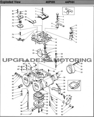 PPP4枚 MIKUNI 44 PHH CARB-TWO GASKET REBUILD KITS Z70-1044 DATSUN 510 620