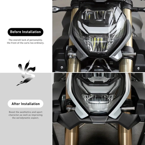 Alerones frontales de carga aerodinámica deflector de carenado delantero para BMW S 1000R M1000R S1000R - Imagen 4 de 13
