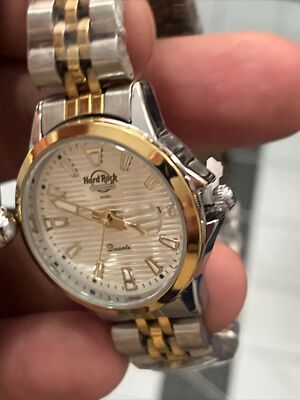 Hard Rock Cafe hall of fame watches presidential two tone  display picture 1