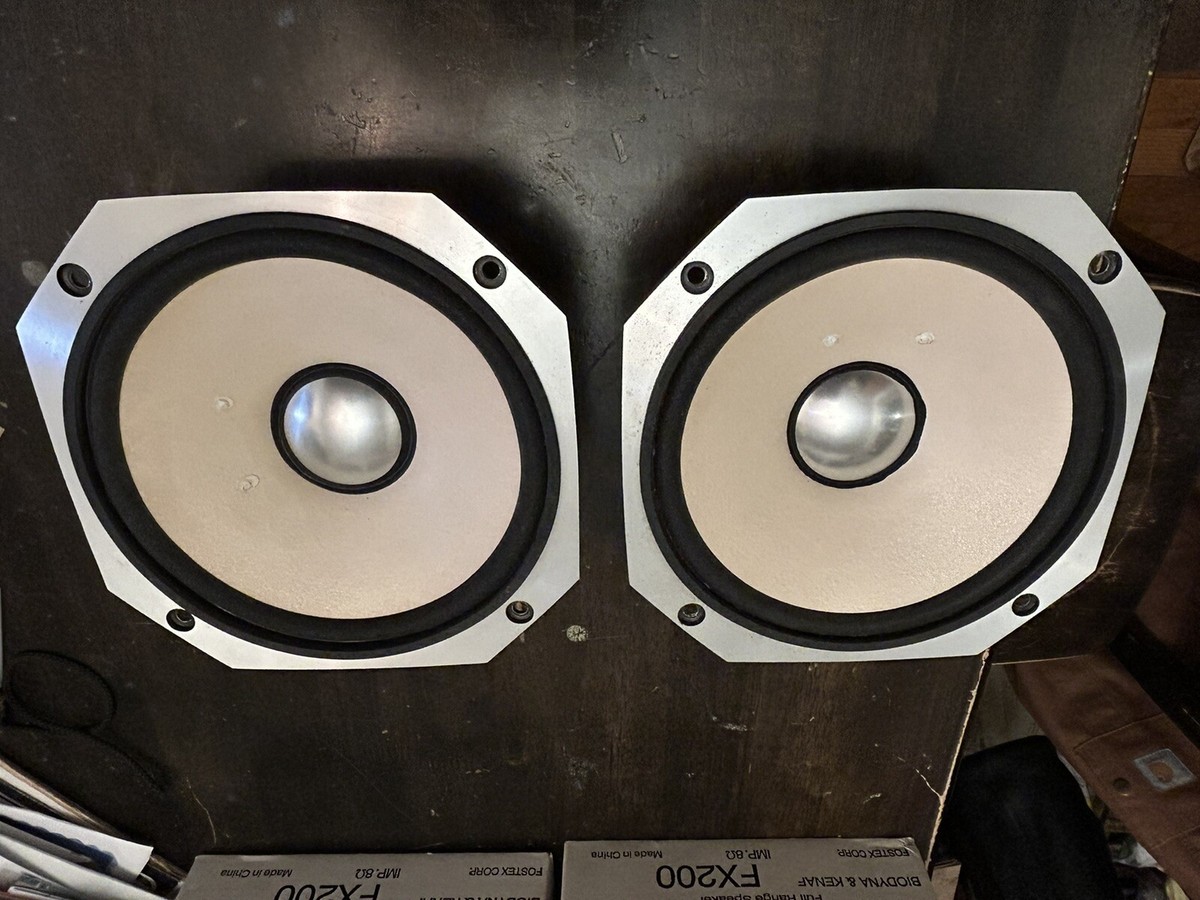 スピーカー・ウーファー FOSTEX FX200 2x Fostex Fx200 8” Full Range Driver Speaker Open Baffle DIY