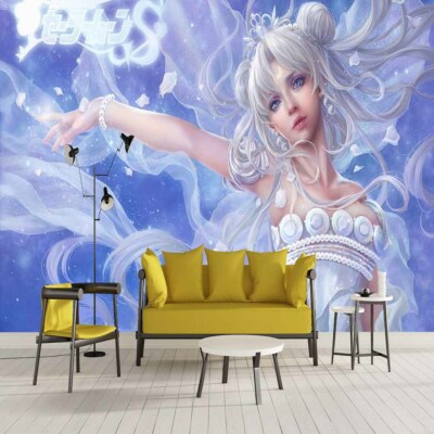Ice Snow Animation 3D Full Wall Mural Photo Wallpaper Printing Home Kids Decor