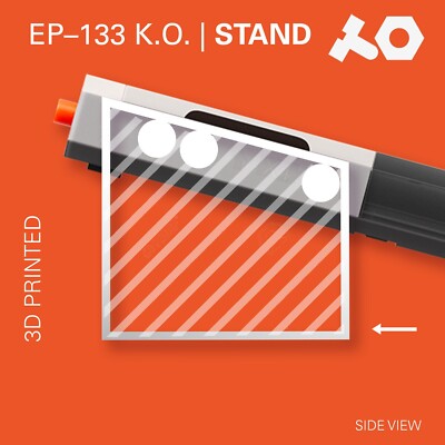 Customizable Stand 12 Degrees for Teenage Engineering EP 133 K.O. II (STL File)