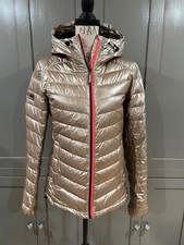 Superdry Supertech Sport Down Jacket Women S 6 Gold Nwt