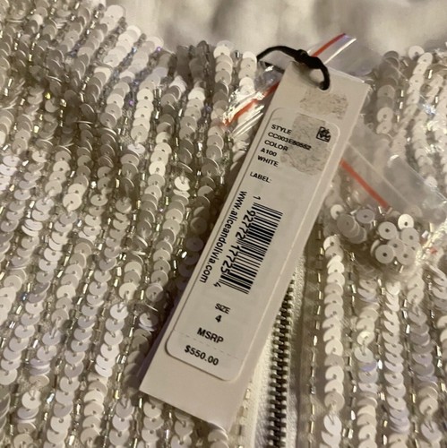Alice + Olivia Nelle tailliertes Kleid mit Pailletten. Neu mit Etikett. Größe 4. Einzelhandel - 550 $ - Bild 9 von 10