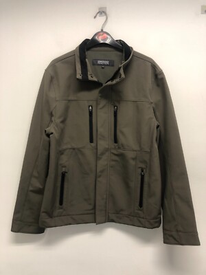 KENNETH COLE REACTION MENS' SOFTSHELL JACKET IN GREY SIZE S BNWOT