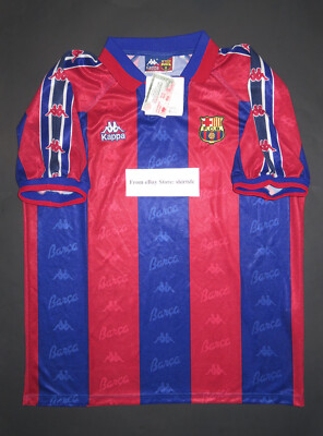 FC Barcelona 95/97 Kappa バルセロナ　ユニフォーム　M FC Barcelona 95/97 Kappa バルセロナ ユニフォーム M - メルカリ