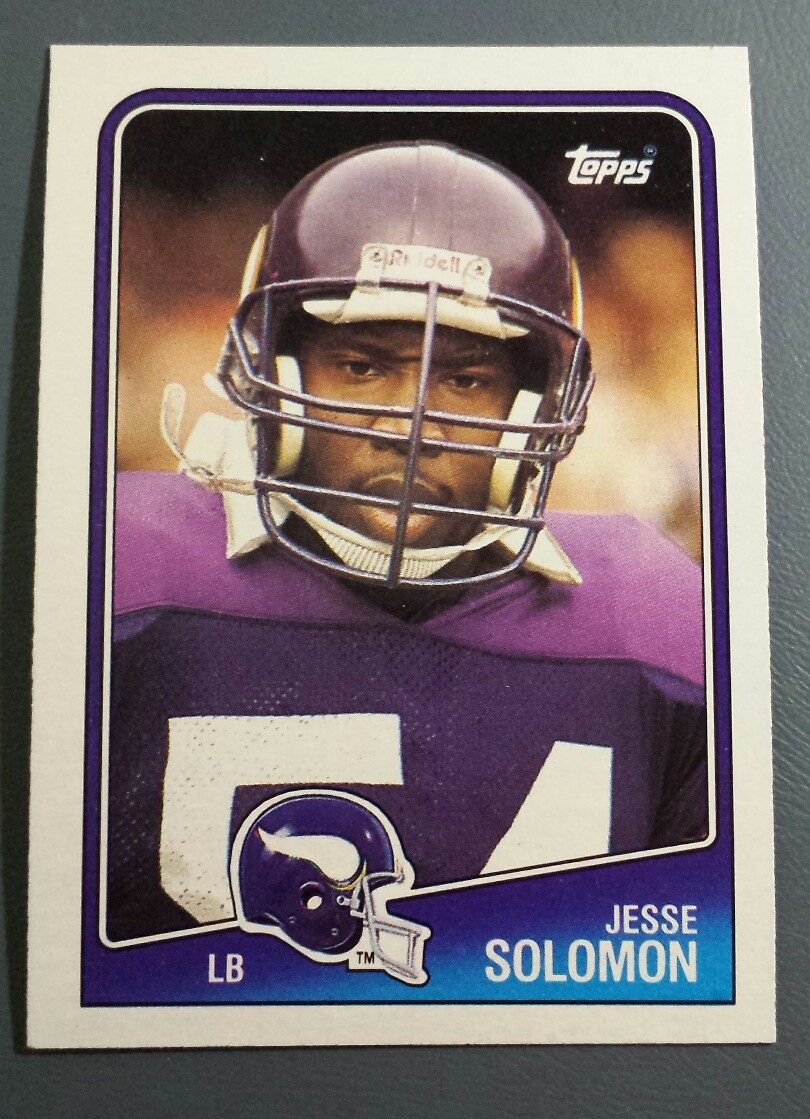 JESSE SOLOMON 1988 TOPPS FOOTBALL CARD # 159 B9640