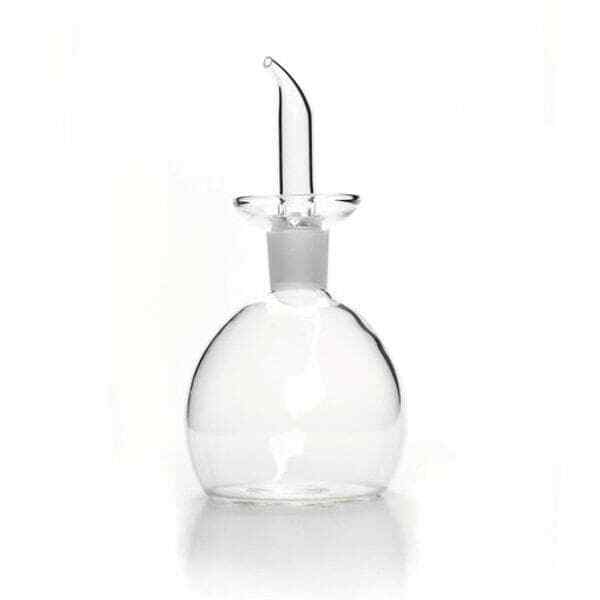 Glass Borosilicate Oil and Vinegar Cruet Round 500ml Dripless
