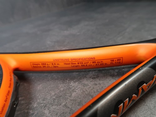 Wilson - Hammer Tour - L3 - 4 3/8 - Midplus - 613 cm² - 95 SQ - Tennisschläger - Picture 10 of 22
