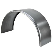 14 Gauge Steel Rounded Single Axle Travel Trailer Fender Well 36" x 13" x 20"