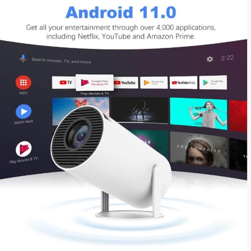 Proyector Inteligente PRO 4K HD Android 11 Dual Wifi6 260ANSI Cine en Casa Exterior - Imagen 5 de 11