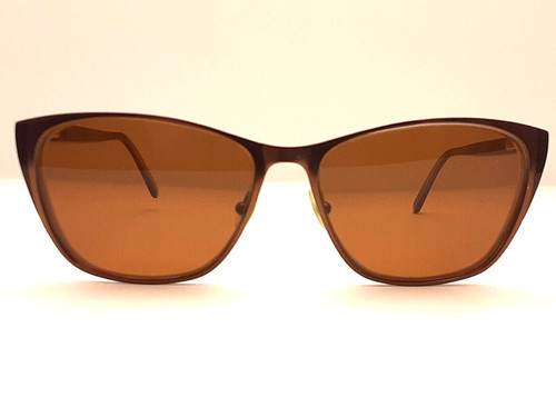 Ale by Alessandra 602-1 Eyeglasses Brown Square Full Rim Frames 55-15-140 5/F9