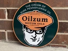 Oilzum Motor Oil  vintage style gasoline racing Gas Metal sign