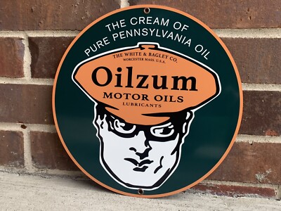 Oilzum Motor Oil vintage style gasoline racing Gas Metal sign | eBay