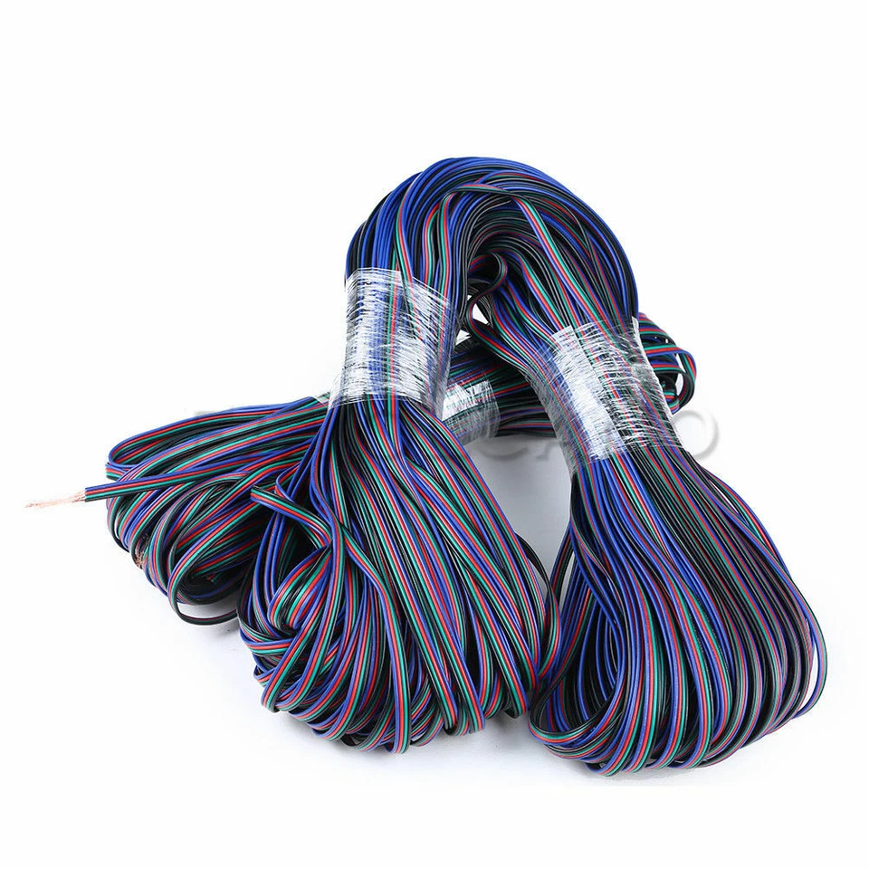 Cable conector de extensión RGB de 4 pines para tira de luz LED RGB 3528/5050 Foto 4 de 4