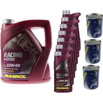 11L Motoröl MANNOL Racing+Ester 10W-60 3x MANNOL Motor Doctor ADDITIV