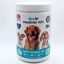 Hemp Calming Chews for Dogs  12.6oz  USA Made  Chamomile  Melatonin 120ct