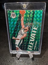 JAYSON TATUM INSERT Card 2020 Panini Mosaic Elevate Green Prizm Team Color Match
