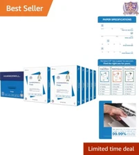 Copy Paper, 20 lb, 8.5x11, 10 Ream, 5000 Sheets, 99% Jam Free, Office Use