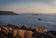 Lobster Boat, Maine Sunrise Cerca Trova limited edition Fine Art Photography