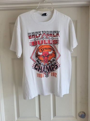 Vtg Single Thread Screen Stars Best USA 1991 1992 Chicago Bulls Champs sz L