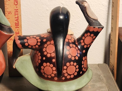 Clay Pottery Chulucanas Benito Chiroque, Danicing Pair 7 inches Tall - Picture 17 of 21
