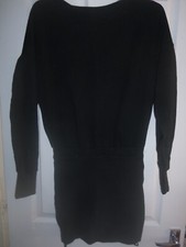 allsaints black storn sweater dress size small