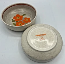 Vingtage Lenox Temperware Fire Flower 4 3/4 Inch Bowl - set of 2